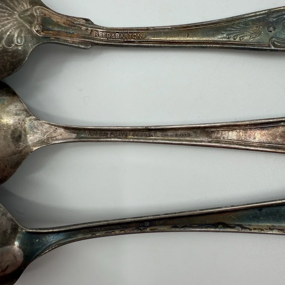 VINTAGE Reed & Barton Fairmont Hotel / Tudor Plate / Duro Plate Oneida Teaspoons